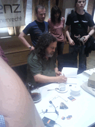 Richard Stallman in der TU Wien